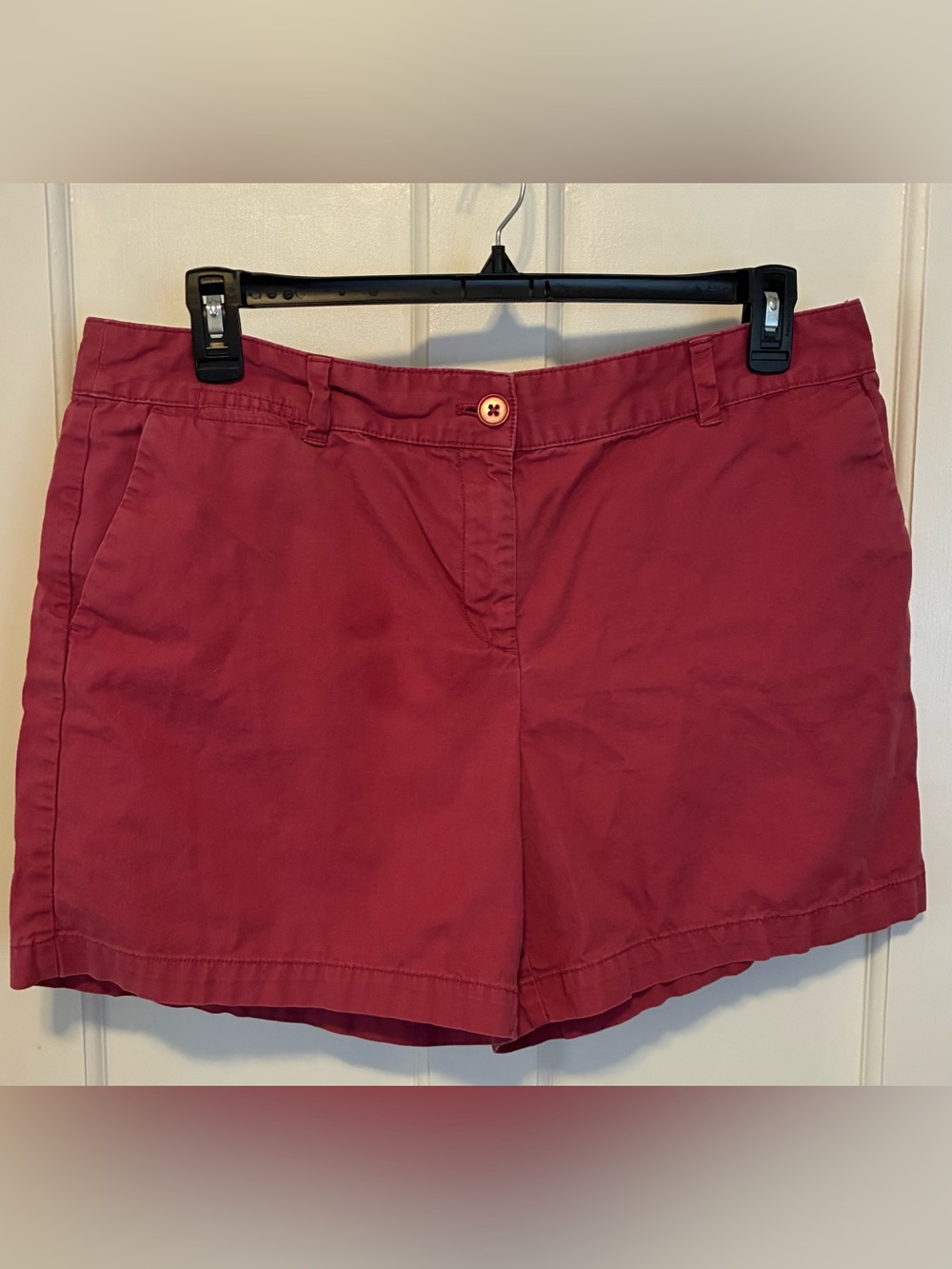 Ann Taylor Women's Red Cotton Shorts